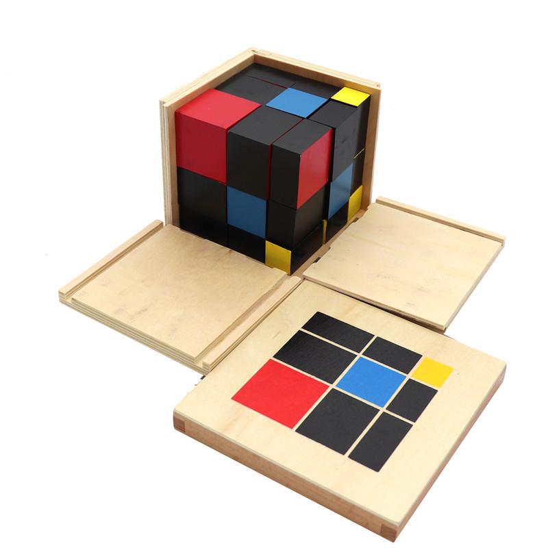 Montessori Sensory Binomial & Trinomial Blocks for Early Math & Spatial Cognition