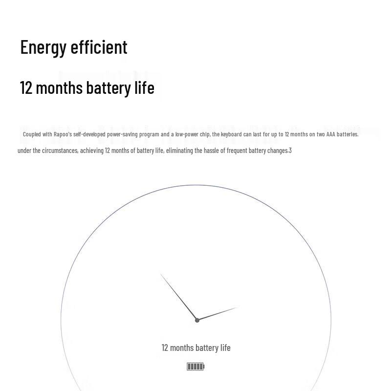 Rapoo E9500G 110-Key Ultra-Slim Multi-Mode Wireless Keyboard
