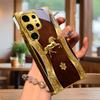 Luxury Gilded Stallion Electroplated Golden Phone Case For Samsung S22 Ultra S21 S20 FE S23Plus S24 S25 S26 Note10 20 Back Cover