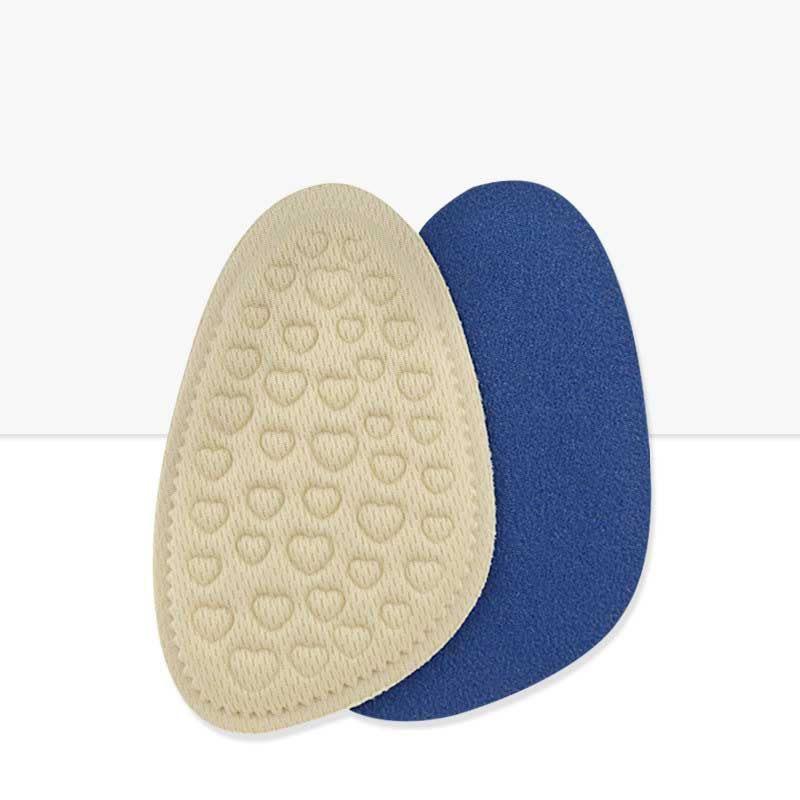 1Pair Women Forefoot Pad Pain Relief Insert Half Size Insoles Non-Slip Cushion Shoe Breathable Sweat Absorbing Foot Pads