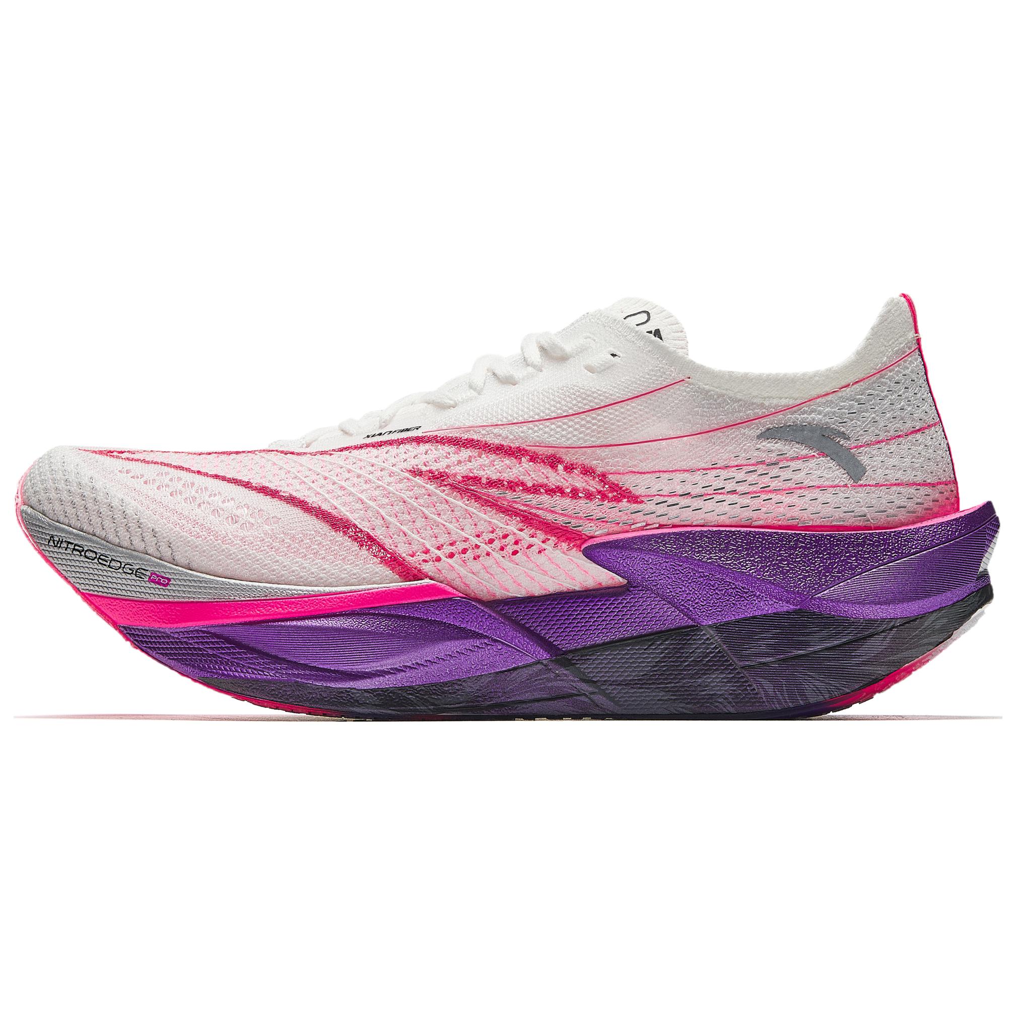 

New ANTA C202 6.0 PRO Running Shoes Men s Low top White Purple 112445571-10 45