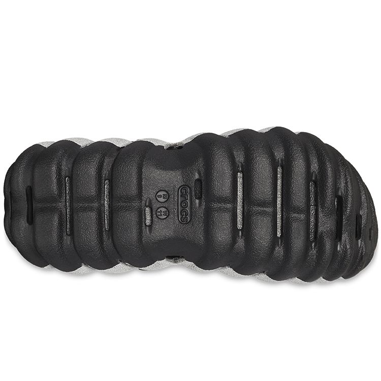 Crocs Sabot Echo Réfléchissant Baskets Homme Gris Noir 208795-0WN