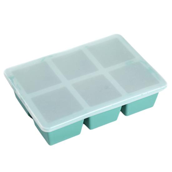 Ice Cube Mold 6/8 Grids Silicone Ice Making Tray Easy Release Large Square Cube Mold for Home Kitchen