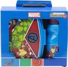 Bouteille et boîte à sandwich - Marvel - Avengers - 380 ml - Plastique recyclable - Antidérapante
