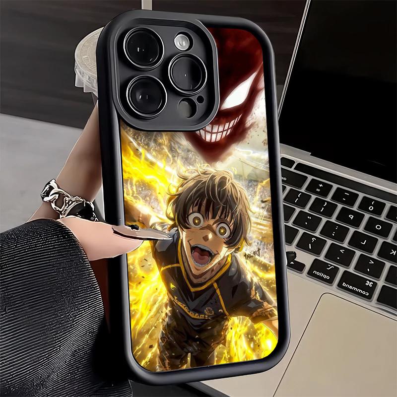 Phone Case for iPhone 17 Air 16E 15 16 Pro Max Blue L-Lock Bachira Meguru Cover 14 Plus 13 12 Mini Soft Shell Silicone Fundas