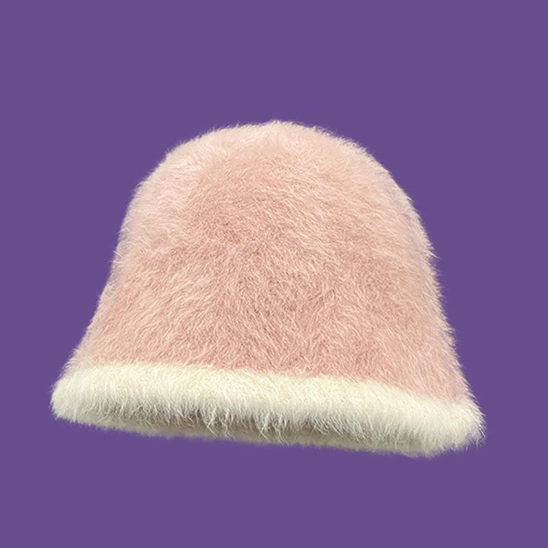 Style 4 Hat Versatile Style Sweet Knitted Warm And Soft Fisherman Hatcaps