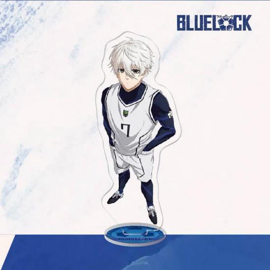 

Модель подставки с синим замком, брелок для ключей Isagi Yoichi Bachira Meguru Kira Ryosuke Chigiri Hyoma, украшение для стоящего знака 38