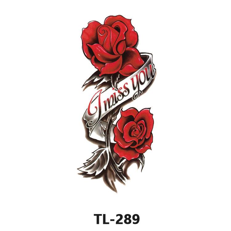 Waterproof Temporary Rose & Floral Tattoos for Women – Long-lasting & Colorful Designs