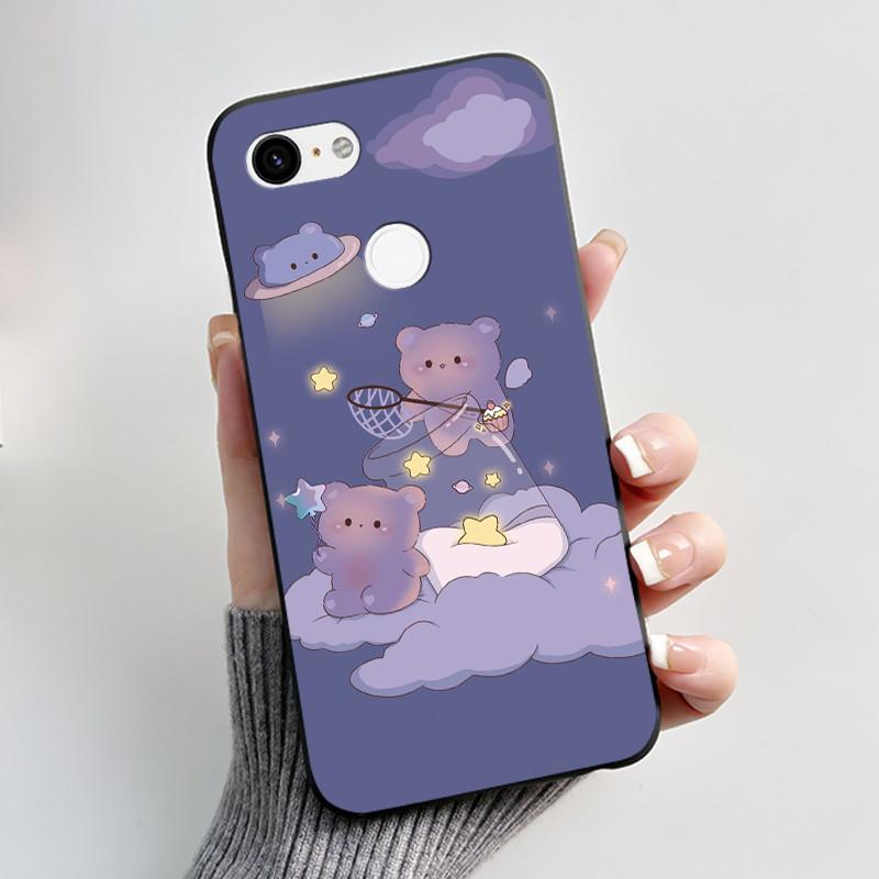 Husă Drăguță Pentru Google Pixel 3/Pixel 3XL Carcasă Imprimată Funda Pentru Google Pixel 3A XL Coque Husă Protectoare Carcasă Moale din Silicon