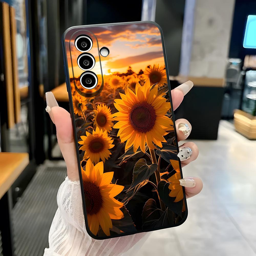 

Sunflower Starry Phone Case For Samsung S26 S25 Plus S20 S20 Plus S22 Ultra S23 FE S21 Plus S21 Ultra Soft Cover Samsung S21 FE