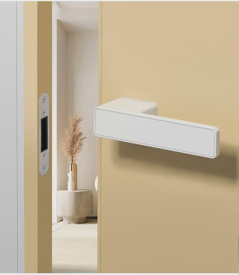Minimalist Silent Magnetic Door Lock for Bedroom, Indoor Wooden Doors, and Bathroom