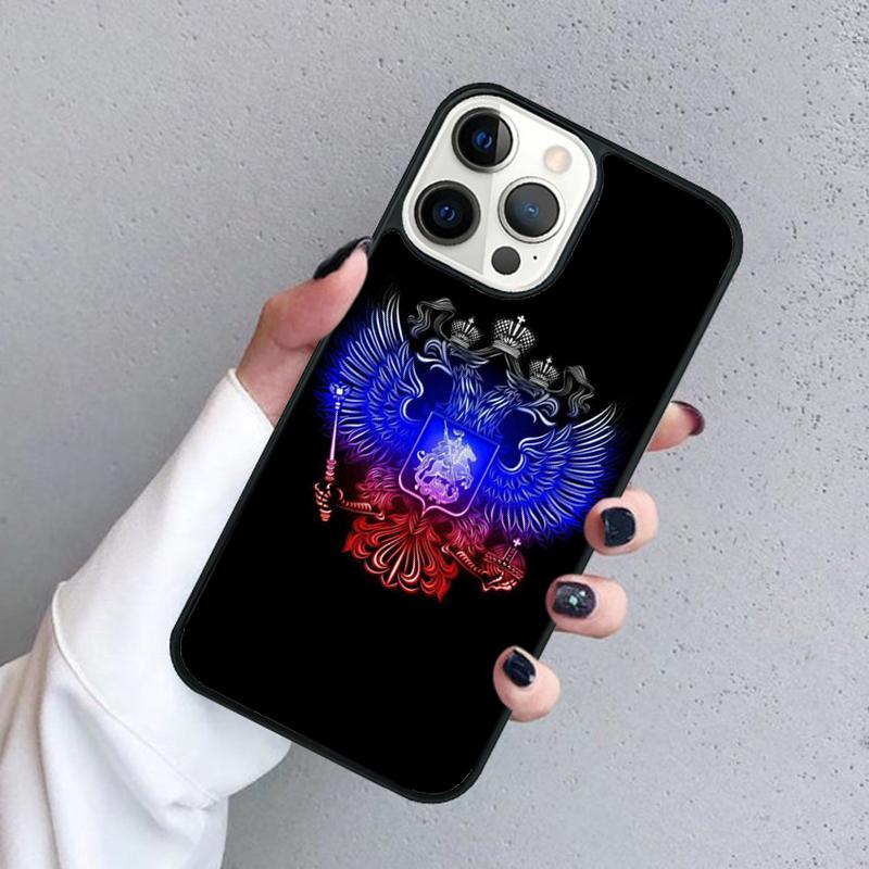 Russia Russian Coat Of Arms Phone Case For iPhone 17 Air 15 16 16e 11 12 13 14 Pro Max Cover For iPhone 17 Air Max Plus Fundas