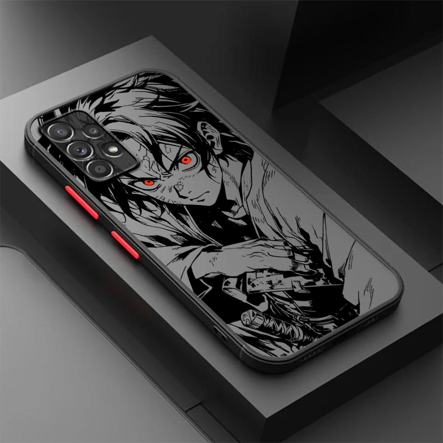 Anime D-emon Cool S-layer Case for Samsung Galaxy A54 A35 A34 A36 A73 A33 A16 A15 A14 A23 A52S A72 A17 A52 A53 A56 A55 Phone