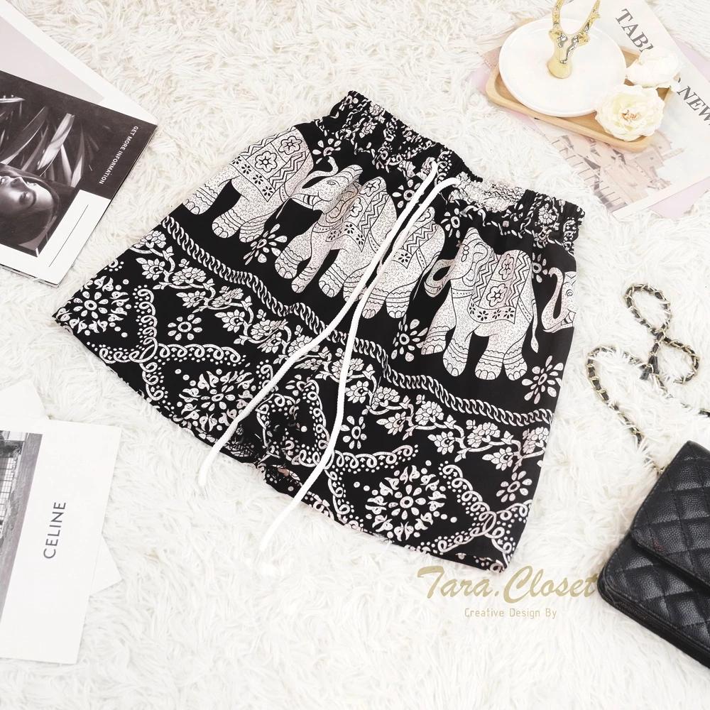 Women Boxing Muay Thai Elephant Pants Pattern Shorts Training Kickboxing Print Quick Dry Martial Art Boxer Kid Fighting Fitness Sport Gym Workout