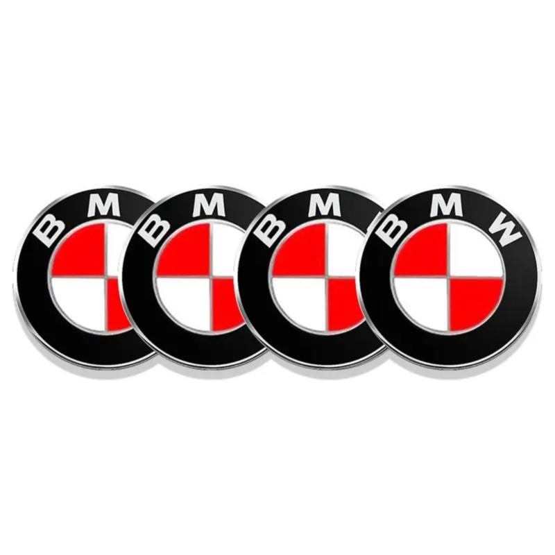 AXNX2 4Pcs 56/60/65mm Aluminum Car Wheel Center Hub Caps Sticker For BMW 3 5 6 7 1 Series Z4 X3 X6 E81 E71 E90 E93 F30 F10 E92 E60 E84