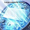 USB Desk Fan 5 Gears Wind Speed Portable Table Fan with 3 Color LED Lights Rechargeable Quiet Small Fan for Home Office Bedroom Desktop