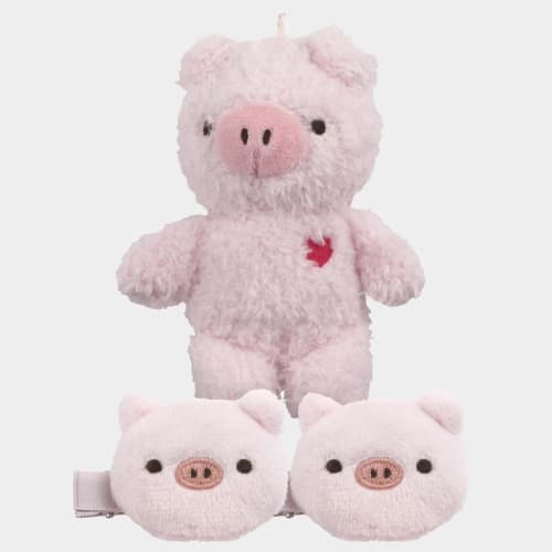 Skater Bangs Clip Can Be Attached to the Left and Right Makeup Face Wash Pig CLFH2-A