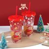 2PCS Creative Cold Activated Color Transforming Cups for Christmas Fun Cold Sensing Cup Safe for Kids and Adults