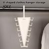 Rotating Clothes Rack V Shaped Double-Sided Closet Organizer, 360 Degree Multi-Layer Vertical Hanger, with Bra And Accessory Organizer 12 Non-Slip