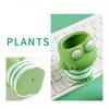 1pc Ceramic Flowerpot Mini Couple Frog Shaped Cartoon Cute Potted Plant Desktop Frog Plant Pot DIY Desk Decorate