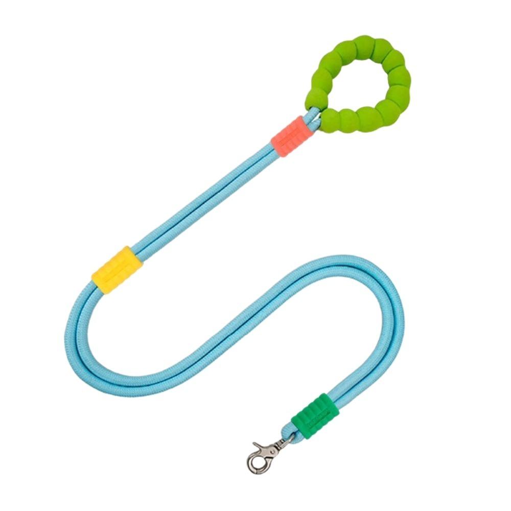 

Foam Handle Dog Leash Candy Color Dog Chains Anti Slip Pet Traction Rope For Pet Walking 120cm синий
