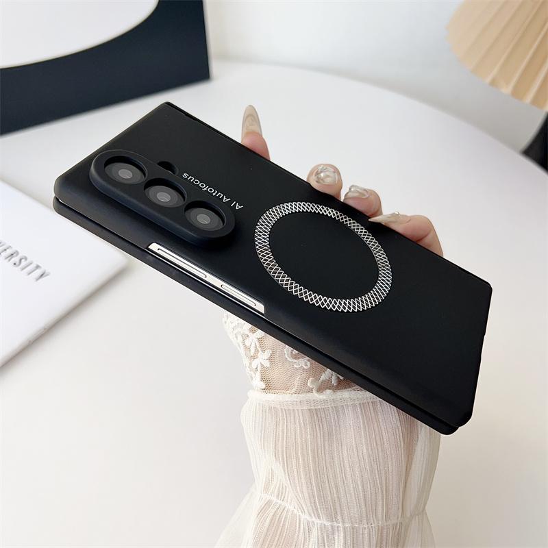 Magnetic Matte PC Hinge protection Full Body Hard case for Samsung Galaxy Z Fold 8 Ultra / 7 6 5 With Tempered Glass