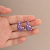 Trendy Polka Dot Hoop Earrings Sweet Geometric Earrings Retro C-Shaped Enamel Earrings  Party