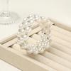 Pearl Stacked Bracelet Set Bridal Wedding Light Luxury High Sense Multi-layer Adjustable Elastic Bracelet