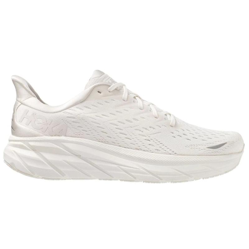 HOKA ONE ONE Clifton 8 White Women's Sneakers 1119394-WWH