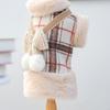 Fleece Lining Warm Dog Coat Small Dog Jackets Puppies Coat with Button Dog Cold Weather Coat Dog Apparels