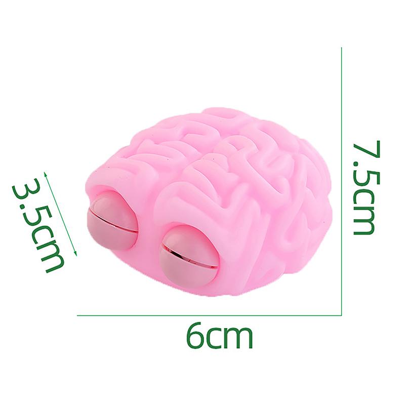 Anti Stress Flippy Brain Squishy Eye Ping Squeeze Toy Anxiety Relief Toy