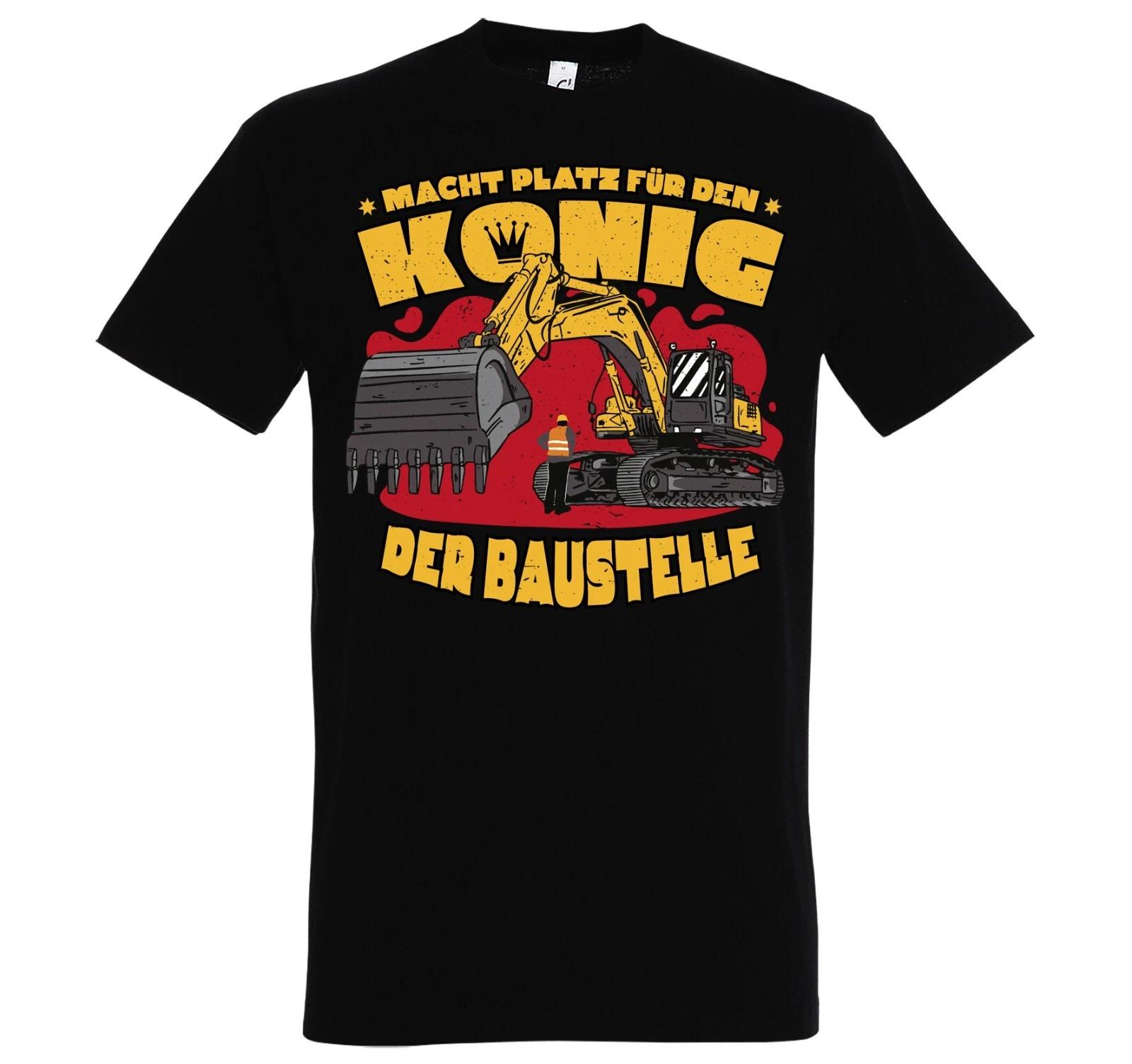 Youth Designz King Of The Construction Site Mens T-Shirt With Print Funny Tractor Fun 3XL