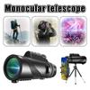 80x100 HD Powerful Monocular Telescope Color Box+Phone Clip+Tripod Holder Portable Telescope For Outdoor Camping Hunting 1PCS