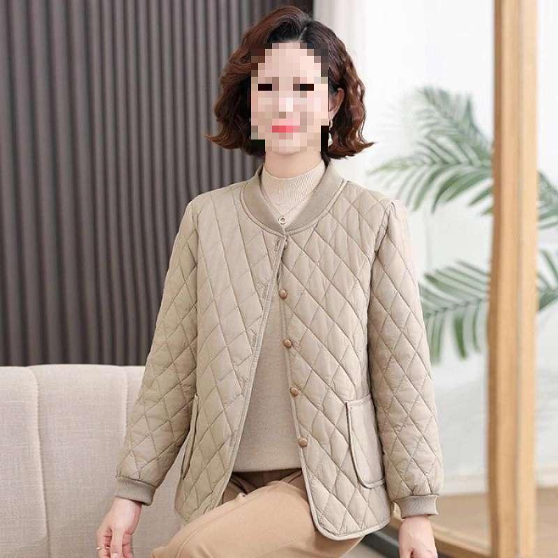 

Middle-aged Women s Red Chinese Style Cotton Jacket - Warm & Comfortable New Year Outerwear 4XL (140-150 jin) абрикосовий