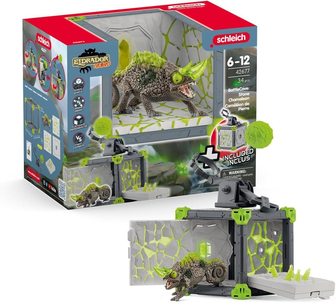 

Schleich El Dorado Battle Cube Stone Chameleon 42677
