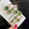 Set Women Hair Clips Jewelry Crystal Hair Accessories For Girls Pearl Geometric Barrettes Pins Christmas Gift