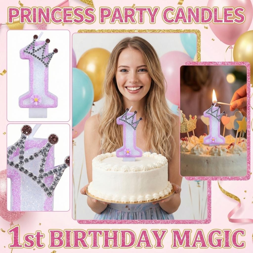Fashion Cartoon Creative Birthday Candles Party Digital Candles