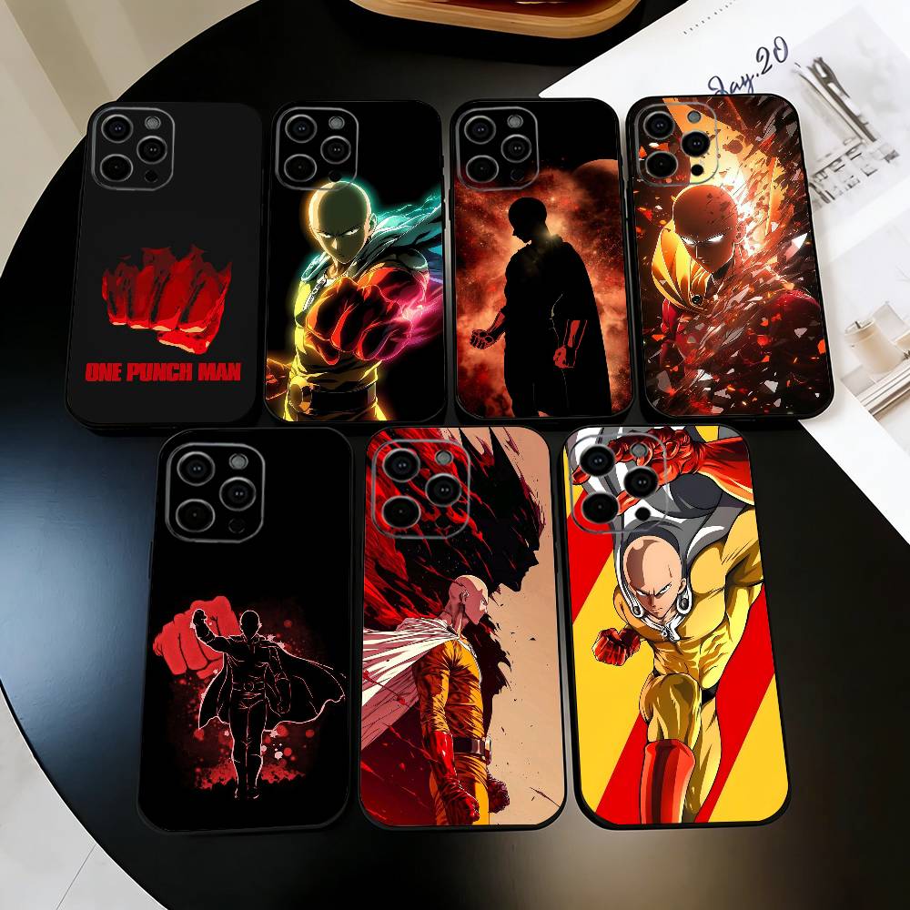 Cool power O-One P-Punchs Man-opm Phone Case Silicone Soft For IPhone 17 16 15 14 13 12 11 X XR Plus Pro Max Plus