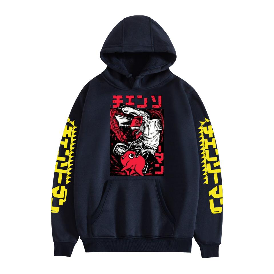 Chainsaw Man Hooded for Aldult Streetwear Hoodie Printed Unisex Hooded Pullover