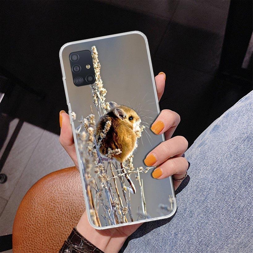 Cute Lovely Pet Hamster Phone Case For Samsung Galaxy A52 A32 A22 A12 A51 A31 A50S A30S A20S A10S Note 20 Ultra 10 Plus S10 A72