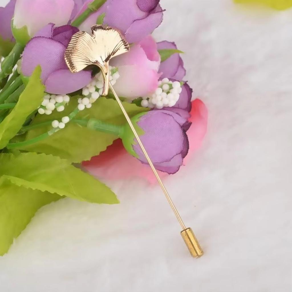 Modische Raffinierte Ginkgoblatt-Reversnadel mit Tropföl-Designs Kontrast-Accessoire für Partyzubehör Kostüme