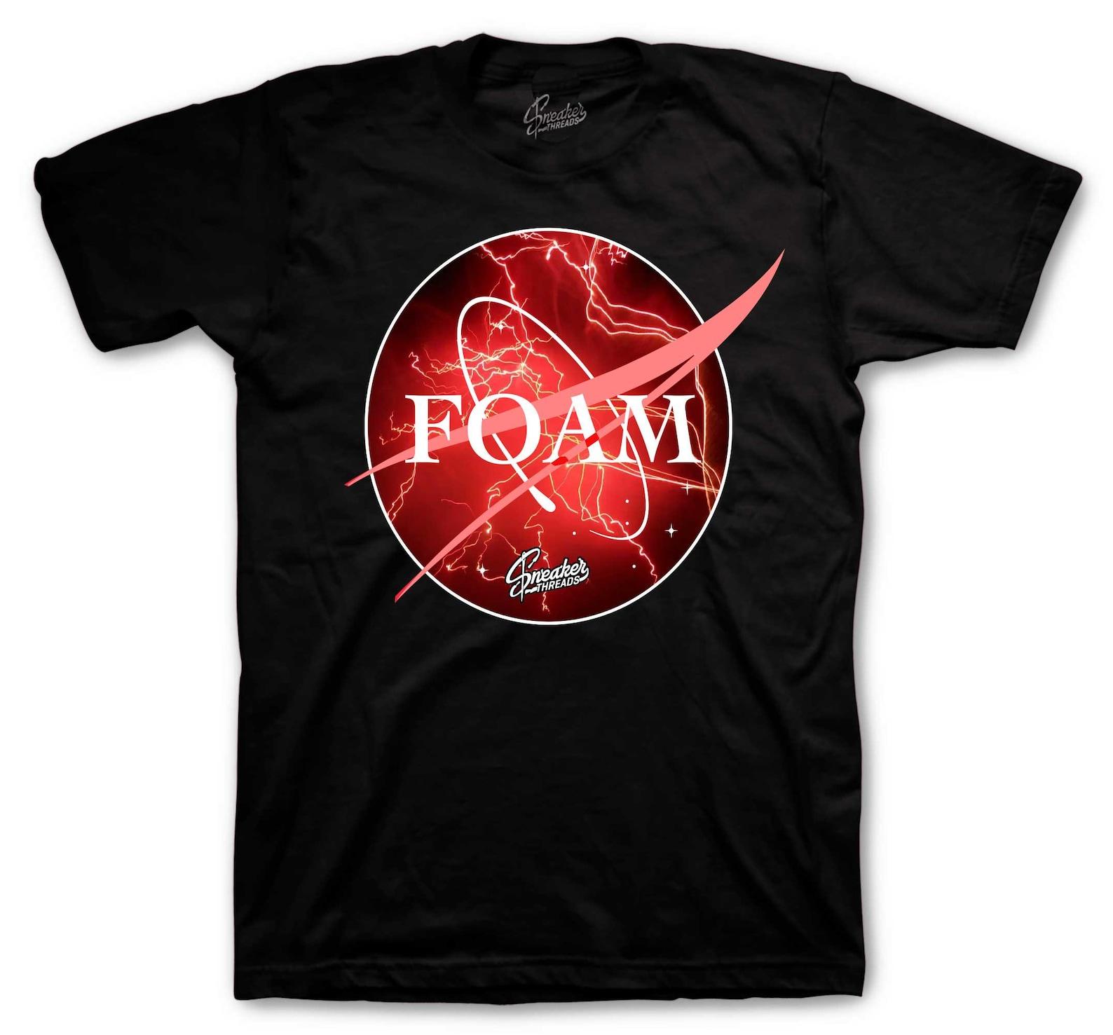 T-Shirt To Match Foamposite Stranger Bright Crimson - Crest Design XL