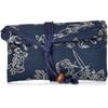 Maruzen Japanese Cloth Wallet - Choju-giga Design, Navy, Handmade Fabric Wallet