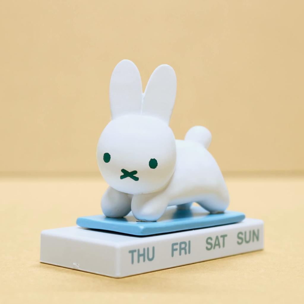 A-Works Bruna Animal Calendar Block Calendar Rabbit DB-041