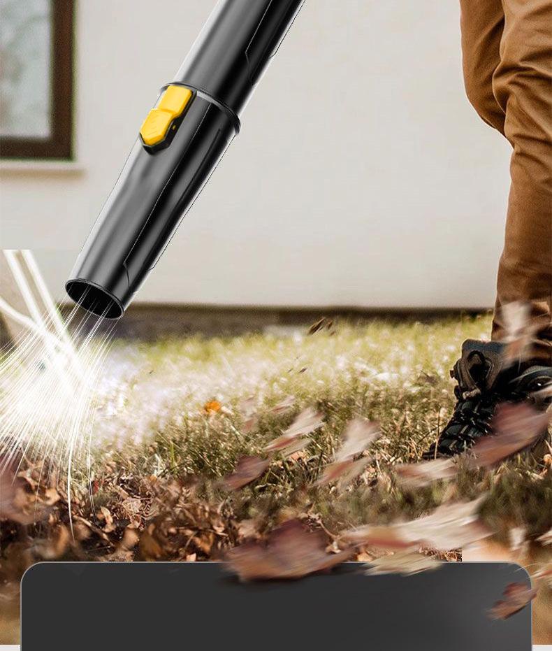Brushless Lithium Battery Snow & Leaf Blower with Charger - Portable Turbine Fan
