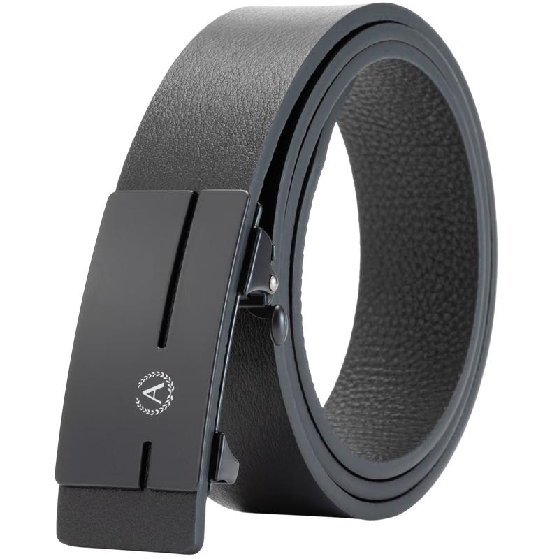 

Мужской кожаный ремень Aokang с автоматической пряжкой без зубцов 115-120cm