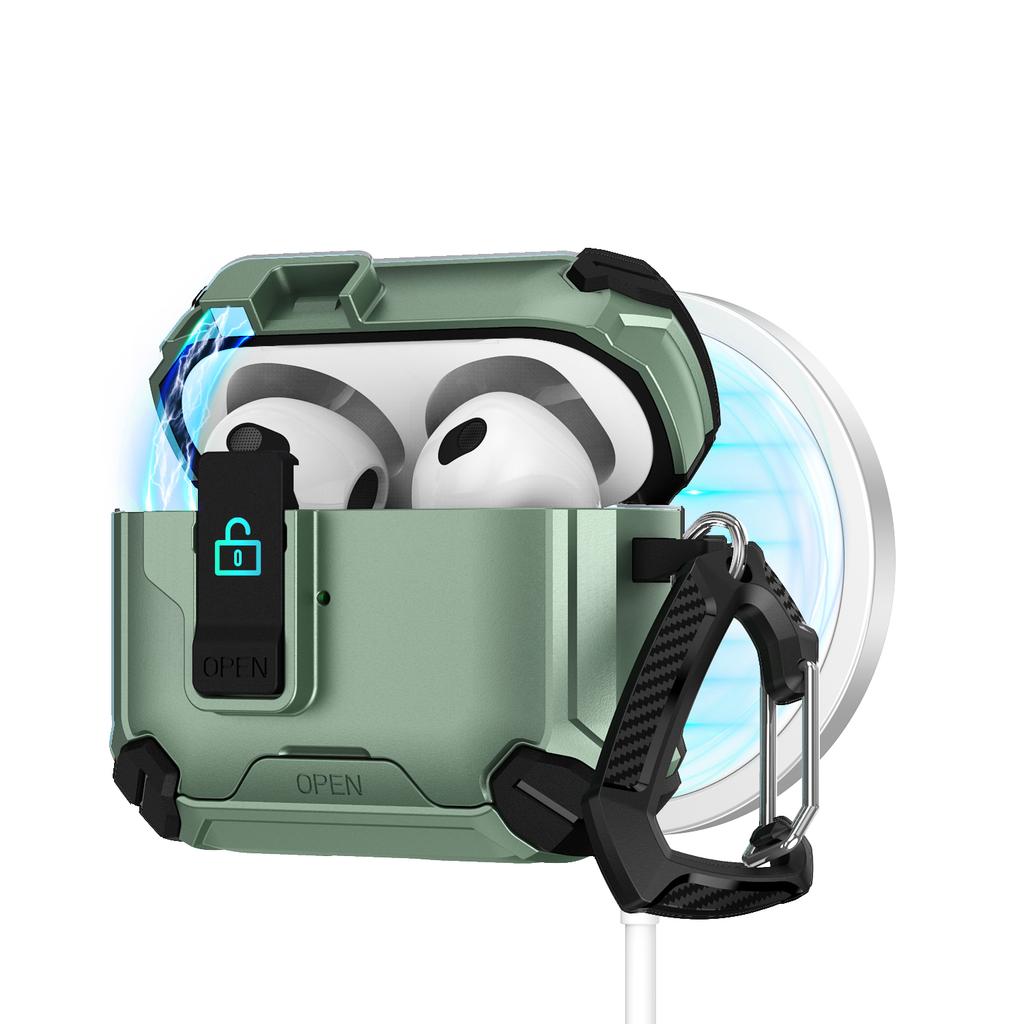 For AirPods 4 Generation Case Magnetic Automatic Lock with Phone Stand&Cleaning Kit for Airpods 4 with Active Noise Cancellation