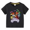 Lachende Beestjes Kinderkleding Kawaii Cartoon Grappig T-shirt Jongens Korte Mouw Mode Tops 3-10 Jaar Kinder Zomerkleding