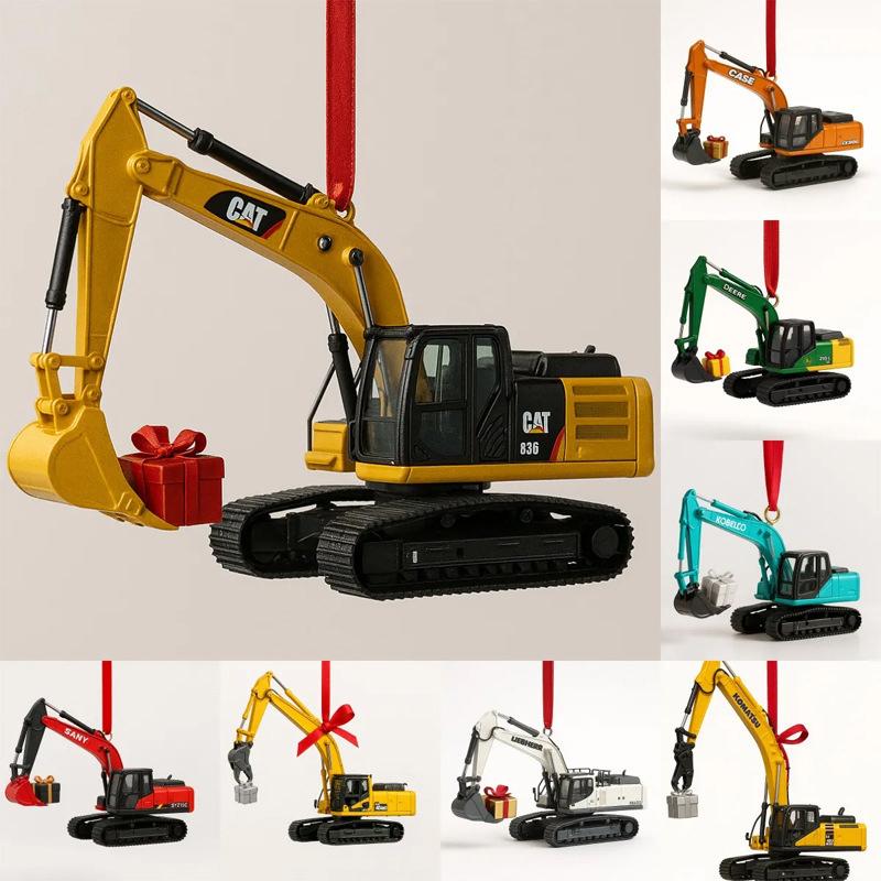 Construction Advent Calendar 2025, 24 Days Engineering Vehicles Miniature Construction Vehicle Christmas Countdown Calendar