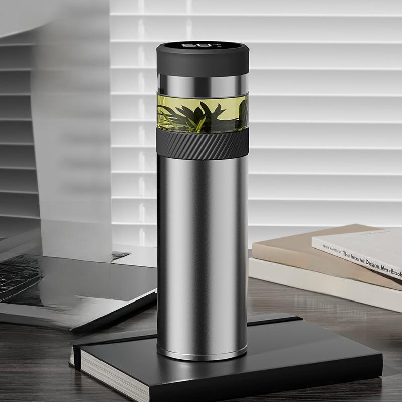 Stainless Steel Insulated Travel Mug With Tea Separation For Men And Women